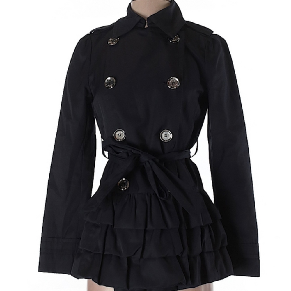 🆕Express Ruffle trench coat (sz. xs)